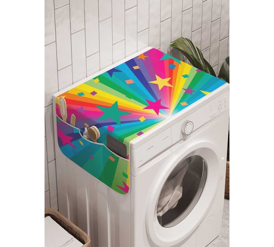 Органайзер для хранения Ambesonne "Притяжение звезд" на стиральную машину, 45x120 см, cwm_12440 1
