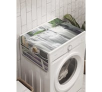 Органайзер для хранения Ambesonne "Водопадное окно" на стиральную машину, 45x120 см, cwm_8676