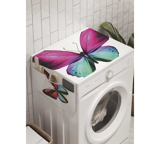 Органайзер для хранения Ambesonne "Коллектив бабочек" на стиральную машину, 45x120 см, cwm_8808 1