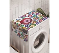 Органайзер для хранения Ambesonne "Красочное увлечение" на стиральную машину, 45x120 см, cwm_4476