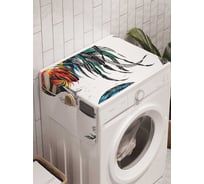 Органайзер для хранения Ambesonne "Куриное свидание" на стиральную машину, 45x120 см, cwm_10763