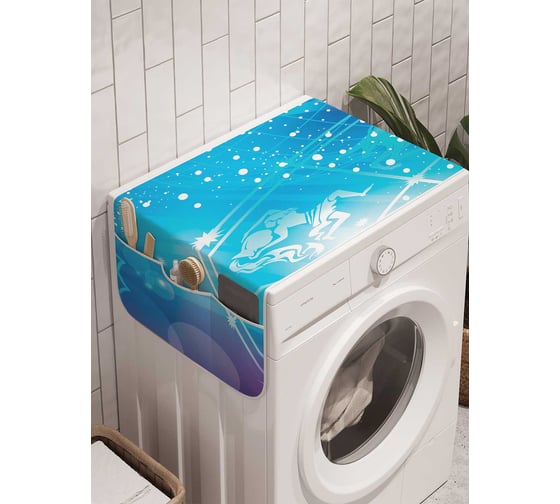 Органайзер для хранения Ambesonne "Космический зодиак" на стиральную машину, 45x120 см, cwm_18675 1