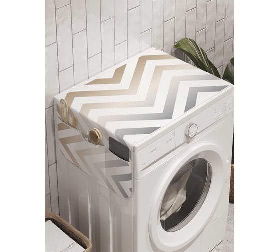 Органайзер для хранения Ambesonne "Зигзаги с градиентом" на стиральную машину, 45x120 см, cwm_8706 1