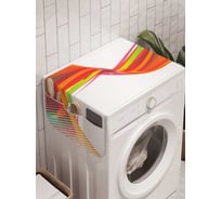 Органайзер для хранения Ambesonne "Абстрактная волна" на стиральную машину, 45x120 см, cwm_22234