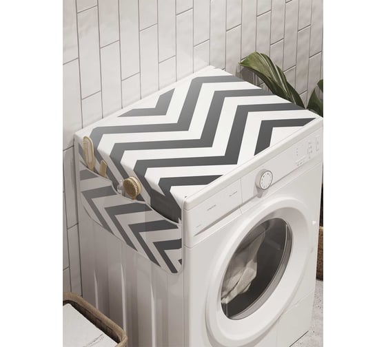 Органайзер для хранения Ambesonne "Зигзаги с градиентом" на стиральную машину, 45x120 см, cwm_8718 1