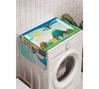 Органайзер для хранения Ambesonne "Китовый остров" на стиральную машину, 45x120 см, cwm_23204