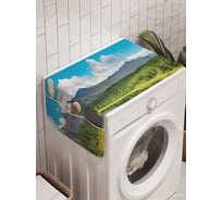 Органайзер для хранения Ambesonne "Нетронутое озеро" на стиральную машину, 45x120 см, cwm_15147