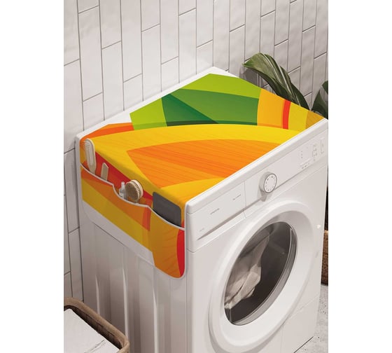 Органайзер для хранения Ambesonne "Лепестки пламени" на стиральную машину, 45x120 см, cwm_21915 1