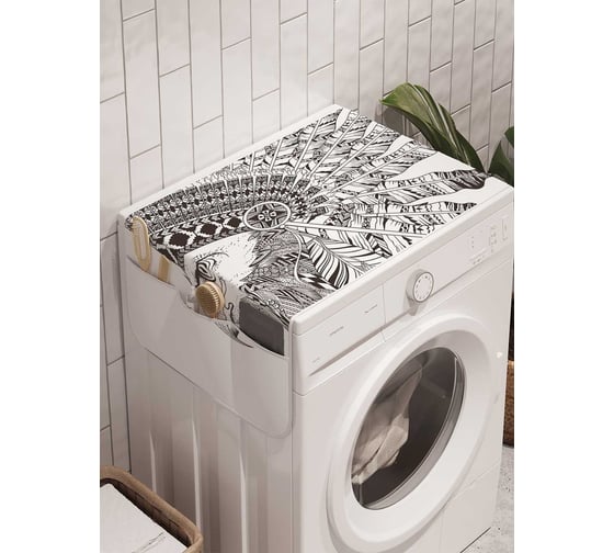 Органайзер для хранения Ambesonne "Орел вождь" на стиральную машину, 45x120 см, cwm_22187 1