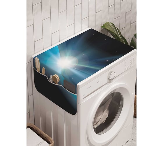 Органайзер для хранения Ambesonne "Пространственный полет" на стиральную машину, 45x120 см, cwm_5339 1