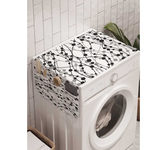 Органайзер для хранения Ambesonne "Волнистая сеть" на стиральную машину, 45x120 см, cwm_23280 1