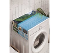 Органайзер для хранения Ambesonne "Пляжное окно" на стиральную машину, 45x120 см, cwm_7780