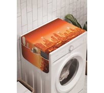 Органайзер для хранения Ambesonne "Пламенный город" на стиральную машину, 45x120 см, cwm_11238