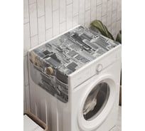 Органайзер для хранения Ambesonne "Ретро город с высоты" на стиральную машину, 45x120 см, cwm_11266