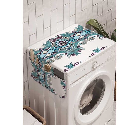 Органайзер для хранения Ambesonne "Полосы фантазий" на стиральную машину, 45x120 см, cwm_21965 1