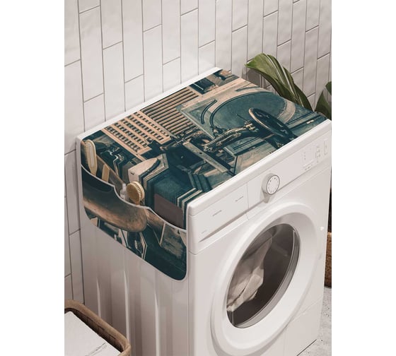 Органайзер для хранения Ambesonne "Гордость антиквара" на стиральную машину, 45x120 см, cwm_10997 1