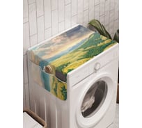 Органайзер для хранения Ambesonne "Холмистая деревня" на стиральную машину, 45x120 см, cwm_15108