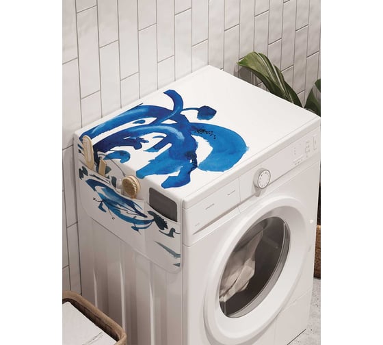 Органайзер для хранения Ambesonne "Цветочный поклон" на стиральную машину, 45x120 см, cwm_22002 1