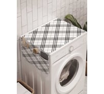Органайзер для хранения Ambesonne "Параллельные клетки" на стиральную машину, 45x120 см, cwm_23250