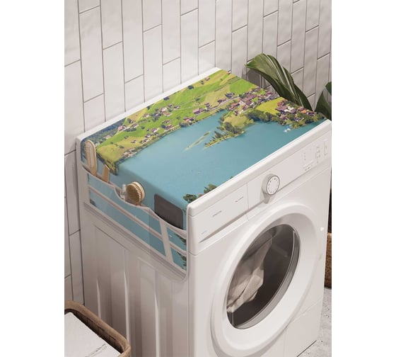 Органайзер для хранения Ambesonne "Холмовое окно" на стиральную машину, 45x120 см, cwm_7785