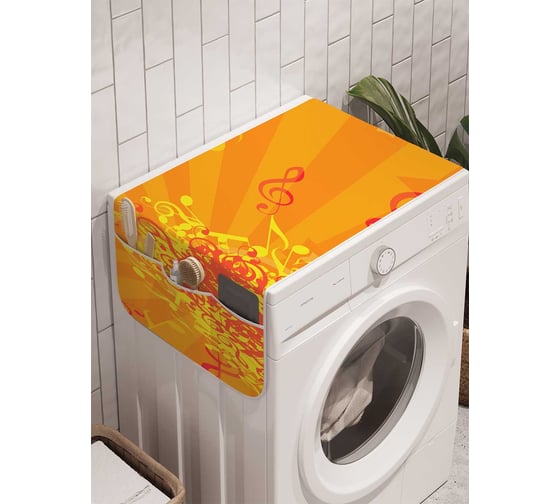 Органайзер для хранения Ambesonne "Любовная песня" на стиральную машину, 45x120 см, cwm_12465 1