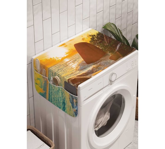 Органайзер для хранения Ambesonne "Тайны заката" на стиральную машину, 45x120 см, cwm_10369 1