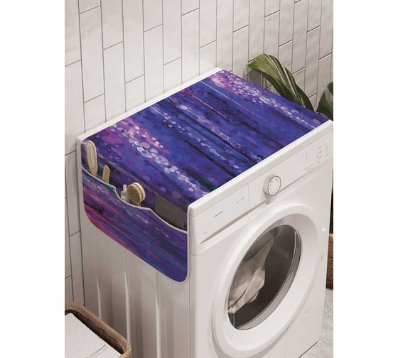Органайзер для хранения Ambesonne "Краски гиацинта" на стиральную машину, 45x120 см, cwm_21122 1