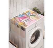 Органайзер для хранения Ambesonne "Замок из мечты" на стиральную машину, 45x120 см, cwm_1219