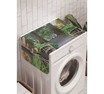 Органайзер для хранения Ambesonne "Природный заповедник" на стиральную машину, 45x120 см, cwm_10397