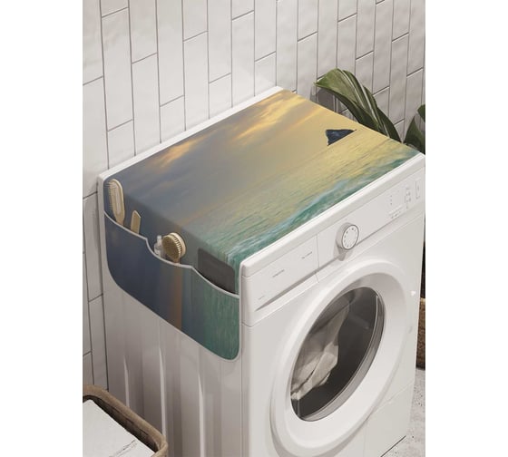 Органайзер для хранения Ambesonne "Чарующий закат" на стиральную машину, 45x120 см, cwm_10342 1