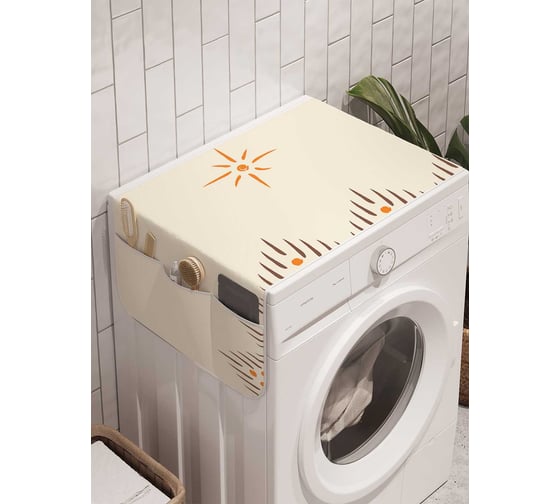 Органайзер для хранения Ambesonne "Зачарованные зигзаги" на стиральную машину, 45x120 см, cwm_23290