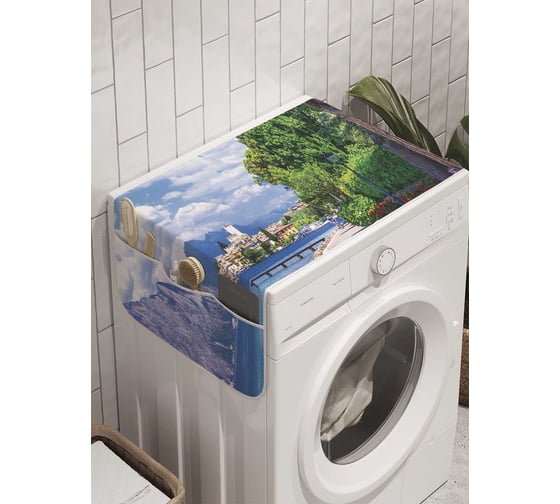 Органайзер для хранения Ambesonne "Небесная чистота" на стиральную машину, 45x120 см, cwm_9297 1