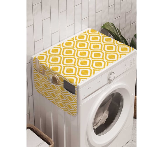 Органайзер для хранения Ambesonne "Пузырьки счастья" на стиральную машину, 45x120 см, cwm_14344 1