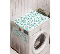 Органайзер для хранения Ambesonne "Цветочные завитки" на стиральную машину, 45x120 см, cwm_12347