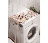 Органайзер для хранения Ambesonne "Цветочный конь" на стиральную машину, 45x120 см, cwm_12445
