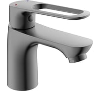 Смеситель для умывальника Антей шар. креп.гайка, серый матовый Базальт 303535 d25 1/10 303535-ANT