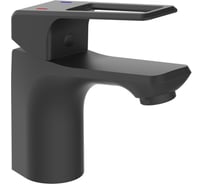 Смеситель для умывальника Антей шар. креп.гайка, черный матовый Турмалин 403535 d25 1/10 403535-ANT