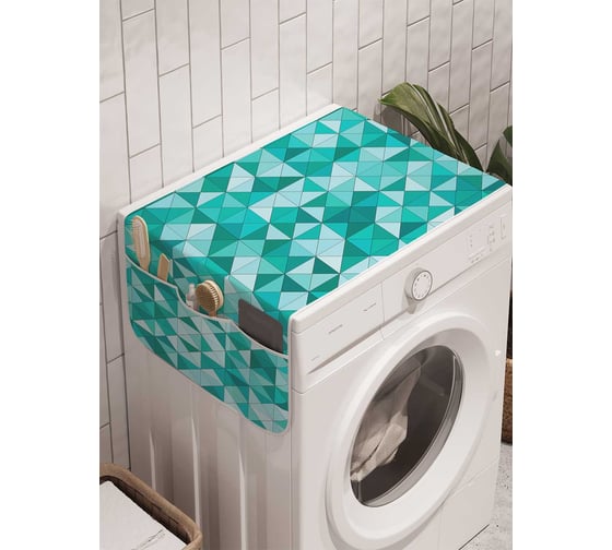Органайзер для хранения Ambesonne "Геометрический орнамент" на стиральную машину, 45x120 см, cwm_13266