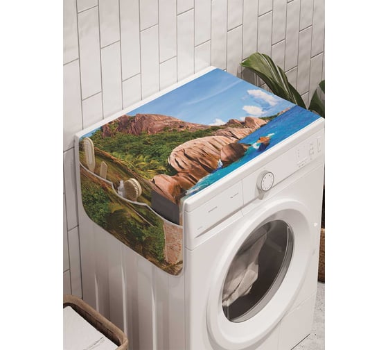 Органайзер для хранения Ambesonne "Волнительный пляж" на стиральную машину, 45x120 см, cwm_8186 1