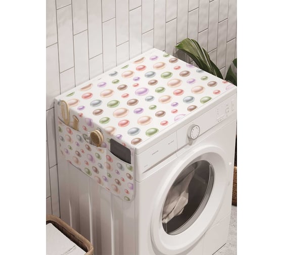 Органайзер для хранения Ambesonne "Пузырчатые украшения" на стиральную машину, 45x120 см, cwm_14153 1