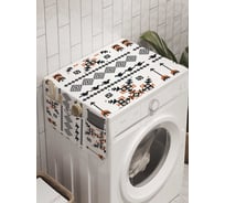 Органайзер для хранения Ambesonne "Классические узоры" на стиральную машину, 45x120 см, cwm_10177