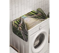 Органайзер для хранения Ambesonne "Лесной мост" на стиральную машину, 45x120 см, cwm_10398