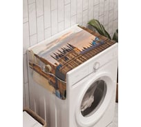 Органайзер для хранения Ambesonne "Английское спокойствие" на стиральную машину, 45x120 см, cwm_9422