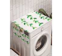 Органайзер для хранения Ambesonne "Лиственный узор" на стиральную машину, 45x120 см, cwm_13291