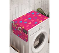 Органайзер для хранения Ambesonne "Сердечные краски" на стиральную машину, 45x120 см, cwm_22135