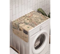 Органайзер для хранения Ambesonne "Старая карта Африки" на стиральную машину, 45x120 см, cwm_10977