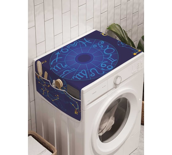 Органайзер для хранения Ambesonne "Найди свой знак" на стиральную машину, 45x120 см, cwm_18676 1