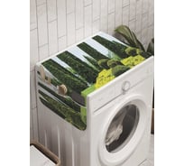 Органайзер для хранения Ambesonne "Геометрические клумбы на газоне" на стиральную машину, 45x120 см, cwm_10340