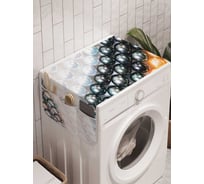 Органайзер для хранения Ambesonne "Жемчужный парад" на стиральную машину, 45x120 см, cwm_14157