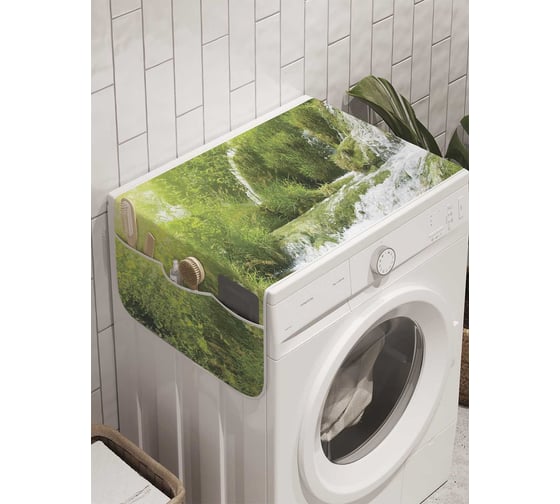Органайзер для хранения Ambesonne "Водопад под солнцем" на стиральную машину, 45x120 см, cwm_8456